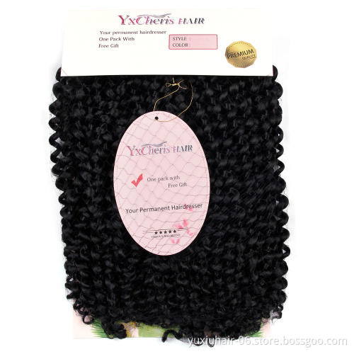 3X Jerry curl crochet hair 10" Synthetic Afro Kinky Curly Crochet Twist Braiding Hair Ombre Short Blonde Grey braiding hair